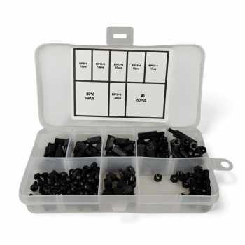 Gambar produk XHHD Set Stand Off Spacer Kit Hex Plastik Nilon M3 180 PCS - M3