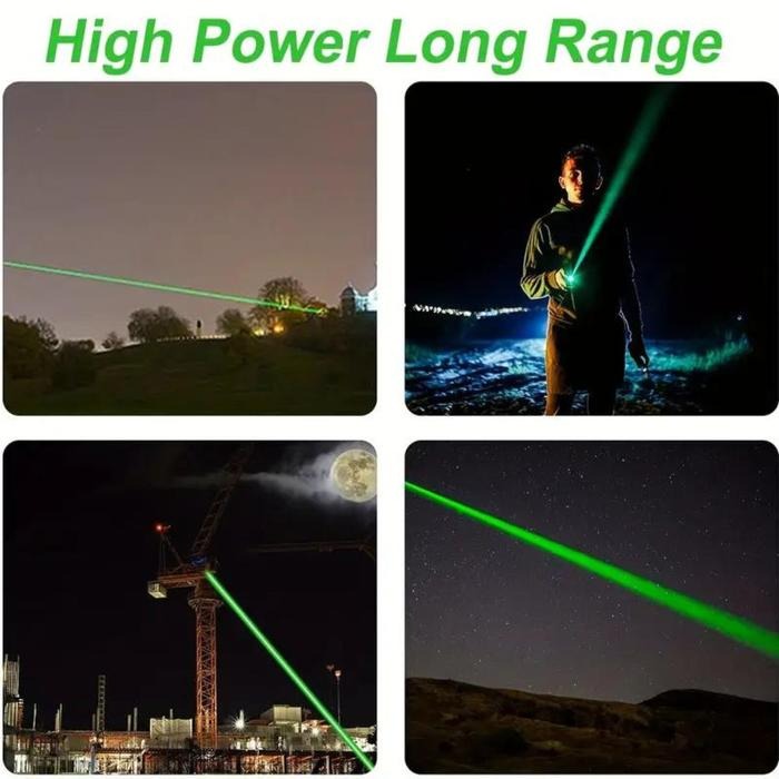 WUIVI Laser Pointer Beam Star Pattern USB Rechargeable 200mAh Green Light - WV-303 Gambar produk WUIVI Laser Pointer Beam Star Pattern USB Rechargeable 200mAh Green Light - WV-303