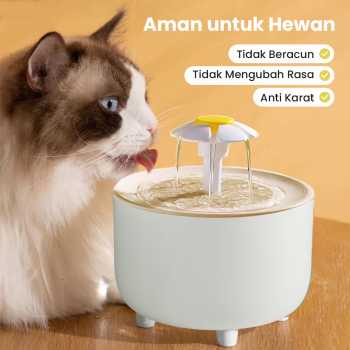 Gambar produk XIAOHUA Pet Water Dispenser Fountain Tempat Minum Kucing Anjing 1.5L EU Plug - X-15