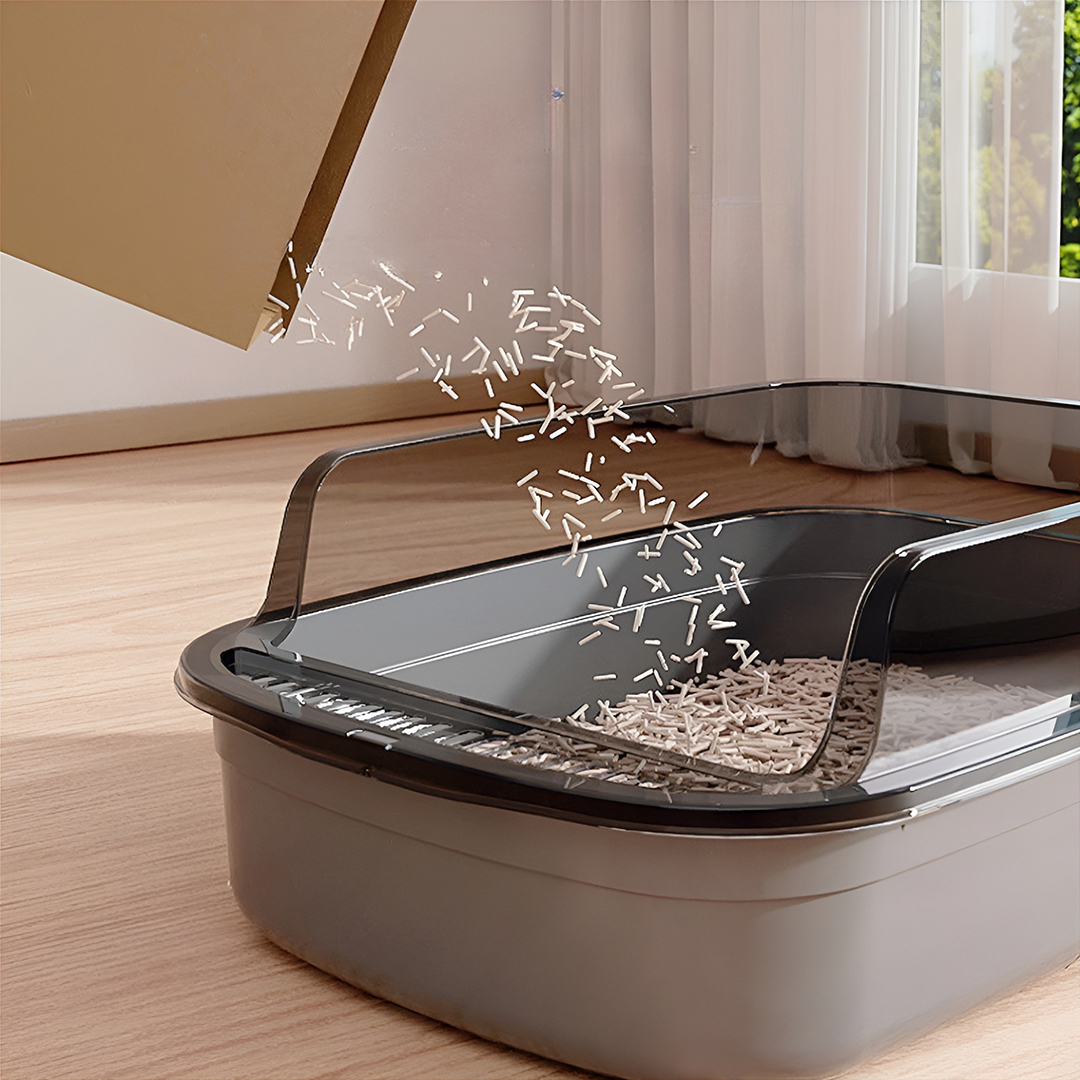 Gambar produk OPTICO Cat Litter Box High Side Detachable Bak Pasir Kucing - OP-12