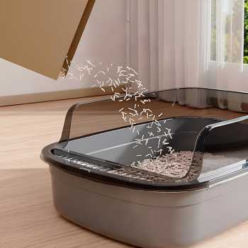 Gambar produk OPTICO Cat Litter Box High Side Detachable Bak Pasir Kucing - OP-12