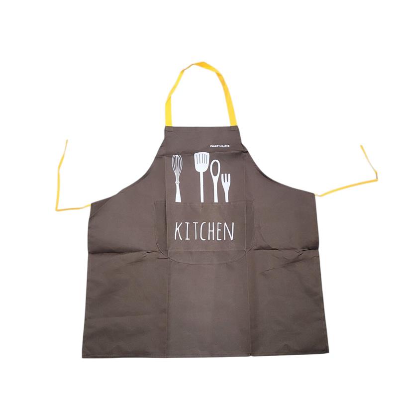 TaffHOME Celemek Masak Apron Dapur Model Kantong Pola Spatula - JJ41 Gambar produk TaffHOME Celemek Masak Apron Dapur Model Kantong Pola Spatula - JJ41