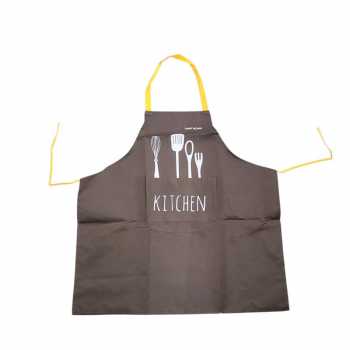 Gambar produk TaffHOME Celemek Masak Apron Dapur Model Kantong Pola Spatula - JJ41