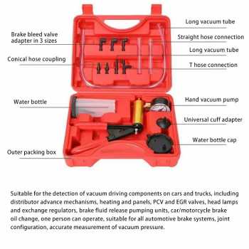 Gambar produk XITUAN Alat Pompa Minyak Rem Mobil Motor Manual Vacuum Bleeder Kit - XT-760