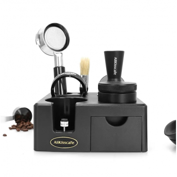 Gambar produk ALIKISSCAFE Coffee Tamper Station Espresso Portafilter 178x178x76mm - AK-324