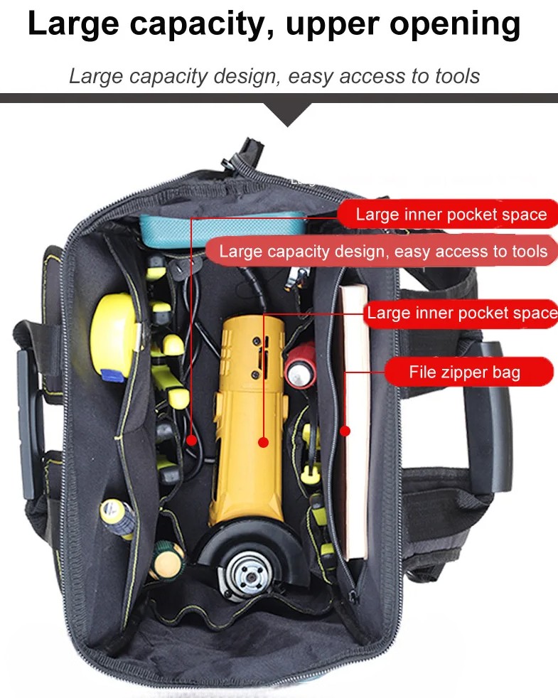 YISHENG Tas Perkakas Tukang Mekanik Storage Tool Backpack 31x20x43cm - ISY03 Gambar produk YISHENG Tas Perkakas Tukang Mekanik Storage Tool Backpack 31x20x43cm - ISY03