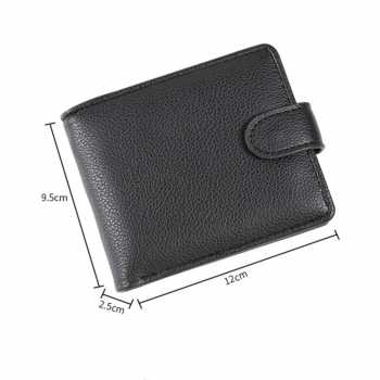 Gambar produk ISKYBOB Dompet Pria Kulit PU Leather Multiple Card Slot 9.5x12cm - ISKY-12