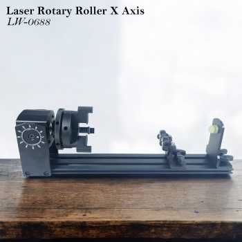 SHENGYANG Laser Rotary Roller X Axis CNC Rol Pengukir Media Grafir - LW-0688