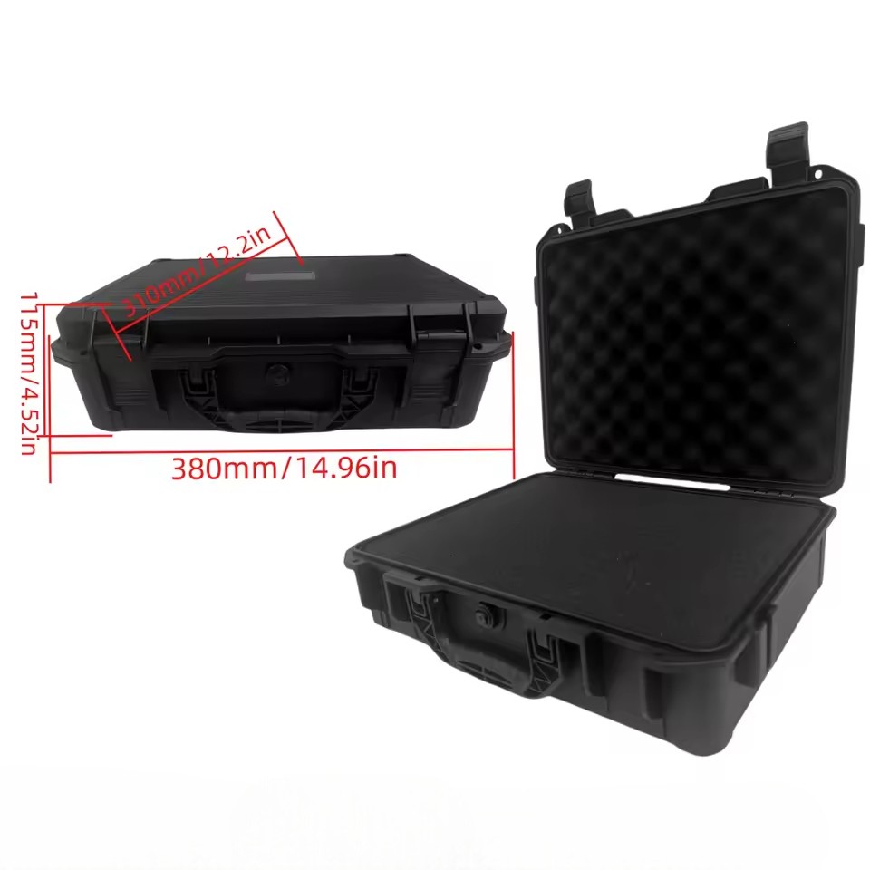 Gambar produk HAMLIN Kotak Perkakas Penyimpanan Barang Toolbox Hard Case Waterproof 380x310x115mm - DT-57