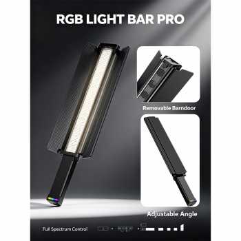 Gambar produk LIYADI Lampu Studio Tube Light Stick RGBW 24 Mode OLED 2600mAh 50W - C2 PRO