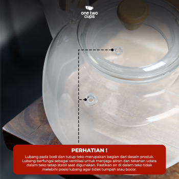 Gambar produk One Two Cups Teko Teh Pitcher Japanese Style Tahan Panas Api Teapot 1000ml - 8CV101