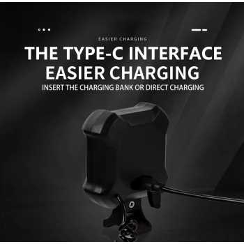 Gambar produk LIDS Lampu Depan Sepeda Klakson 2 in 1 LED Rechargeable 1200mAh - XA-324