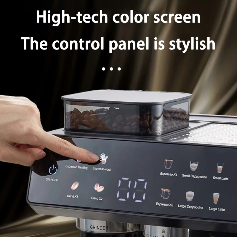 SOKANY Mesin Kopi Espresso Coffee Maker Frothing Grinding 20 Bar 1350W - CM5710 Gambar produk SOKANY Mesin Kopi Espresso Coffee Maker Frothing Grinding 20 Bar 1350W - CM5710