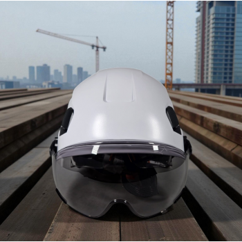 Gambar produk Aolamegs Helm Proyek Konstruksi K3 Safety Protection Double Visor - SF06