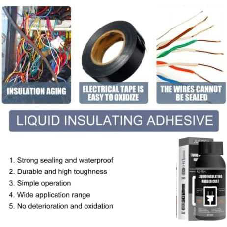 JUE-FISH Lem Kabel Listrik Liquid Insulating Rubber Coat Glue 50ml - JU-0038 Gambar produk JUE-FISH Lem Kabel Listrik Liquid Insulating Rubber Coat Glue 50ml - JU-0038