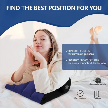 Gambar produk BITEFU Bantal Angin Segitiga PVC Triangle Inflatable Pillow 45cm - A001