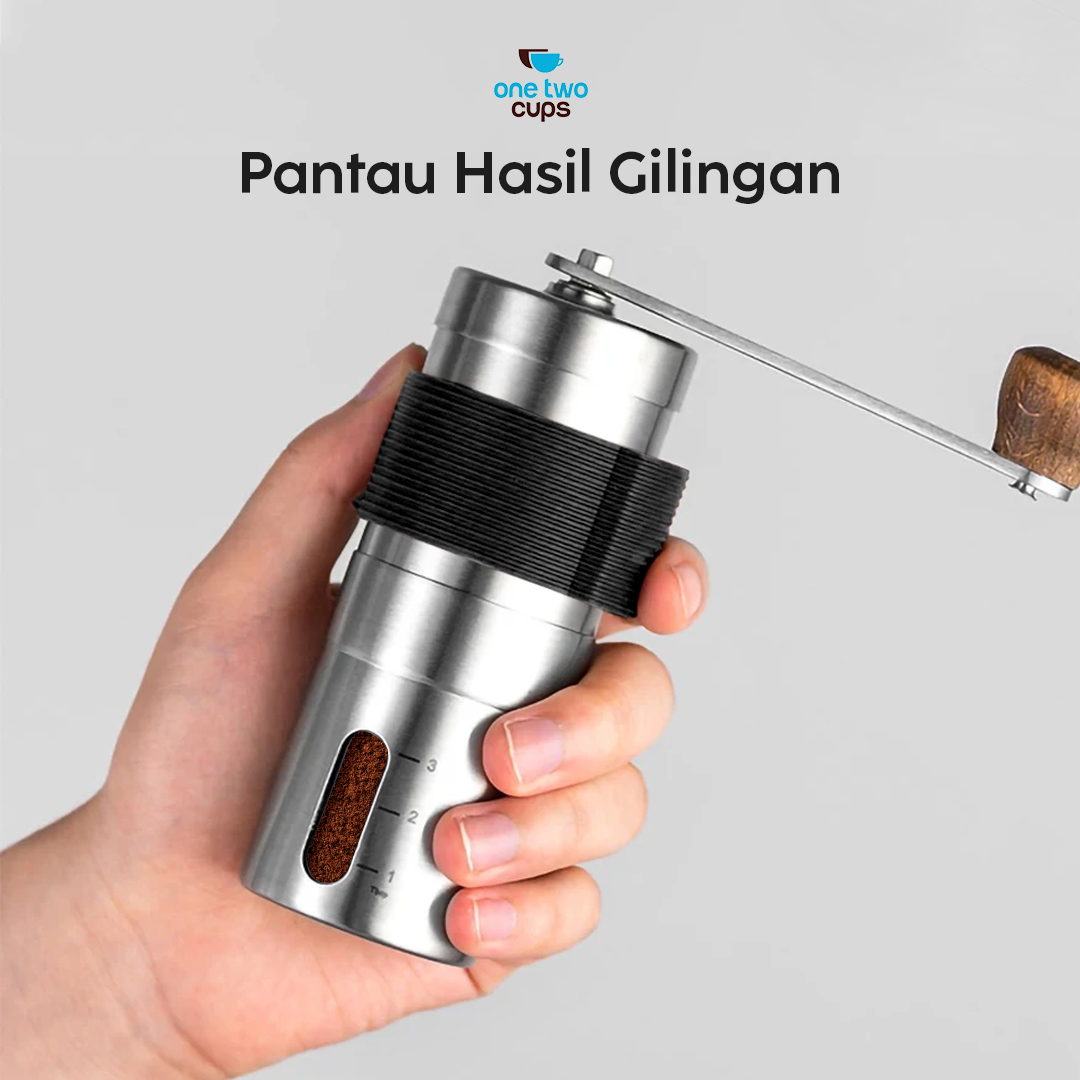 Gambar produk One Two Cups Alat Penggiling Kopi Manual Coffee Grinder Adjustable - ZX-A65