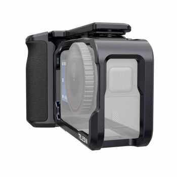 Gambar produk TELESIN Handle Grip Action Camera DJI Osmo Action 6 Aluminium Cage - S6-FMS-36-TDJ