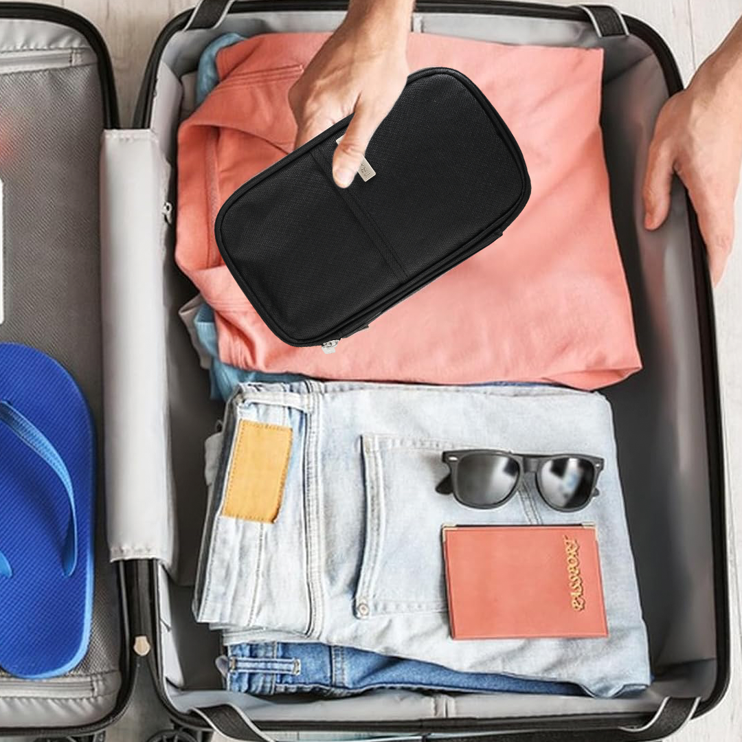 Dawndesslo Tas Travel Passport Holder Document Case S - D01 Gambar produk Dawndesslo Tas Travel Passport Holder Document Case S - D01