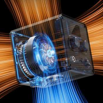 Gambar produk STEAMPUNK Lampu Studio Fotografi COB LED 3in1 Color TFT Display 80W - ZGRL80