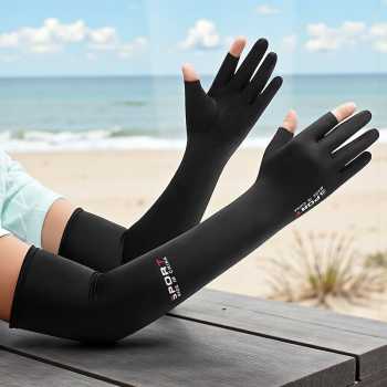 YXST Sarung Tangan Panjang Manset Sleeve Two Fingers Sunscreen Spandex - SP10