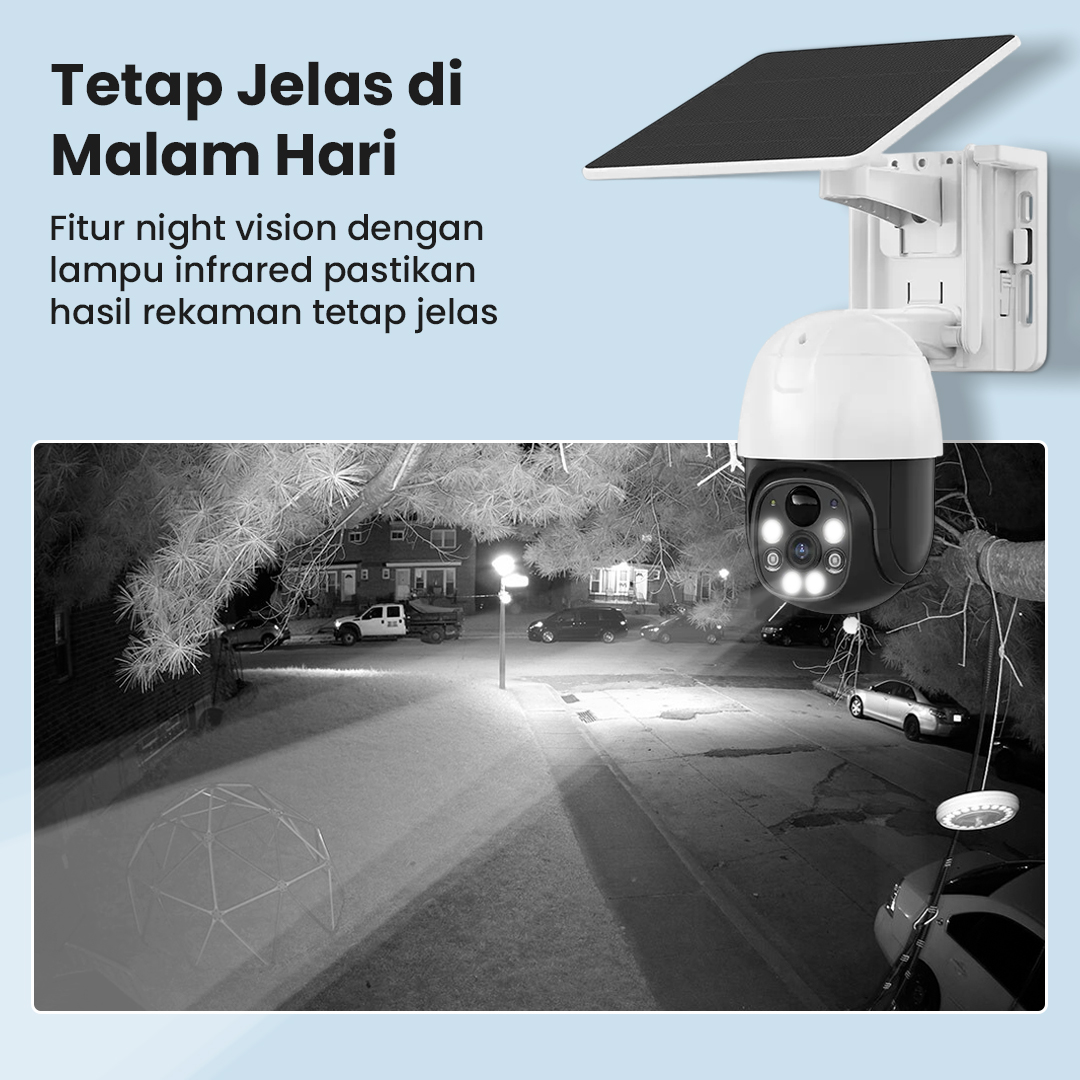 V380 Pro Kamera CCTV WiFi Solar Panel Outdoor Camera HD 1080p IP65 - MVT-1120G-P5 Pro Gambar produk V380 Pro Kamera CCTV WiFi Solar Panel Outdoor Camera HD 1080p IP65 - MVT-1120G-P5 Pro