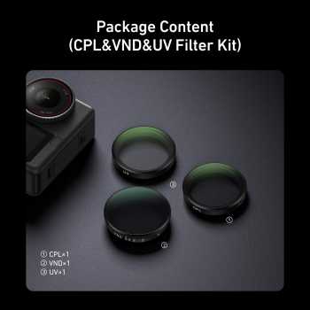 Gambar produk TELESIN Camera Lens Filter DJI Osmo Action 6 CPL VND UV - S5-FLT-41