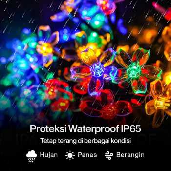 Gambar produk YUSHILED Lampu Hias String Lights 50 LED 7M with Solar Panel - M072