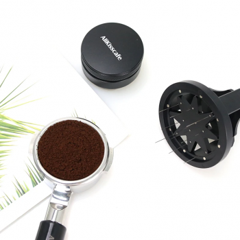 Gambar produk ALIKISSCAFE Stirrer Distribusi Kopi Espresso WDT Barista 10 Needle 58mm - AK-325