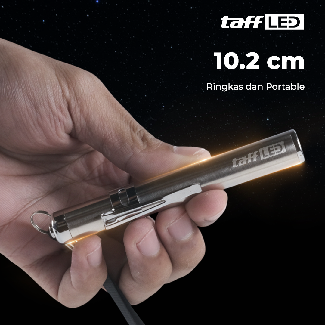TaffLED Senter LED Mini Flashlight CREE XML - Mini 865 Gambar produk TaffLED Senter LED Mini Flashlight CREE XML - Mini 865