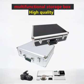 Gambar produk DUTRIEUX Tas Koper Penyimpanan Barang Toolbox Hard Case Aluminium 37x28x8cm - DT-56
