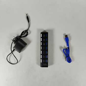 Gambar produk YUANRURU USB Type A Hub 7 Port USB 3.0 High Speed Extender - Y445