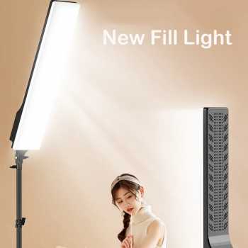 YSHAMU Lampu Fill Light LED SMD Dimmable 3in1 Color 100W with Tripod - RL-100