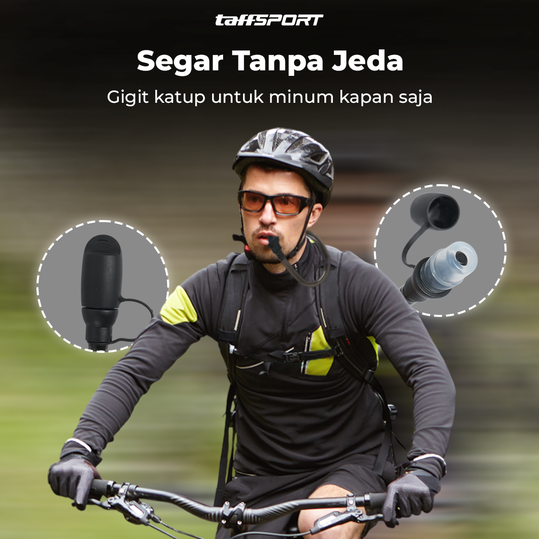 Gambar produk TaffSPORT Kantong Air Minum Water Bladder Hydration Pack Food Grade 2L - TF200