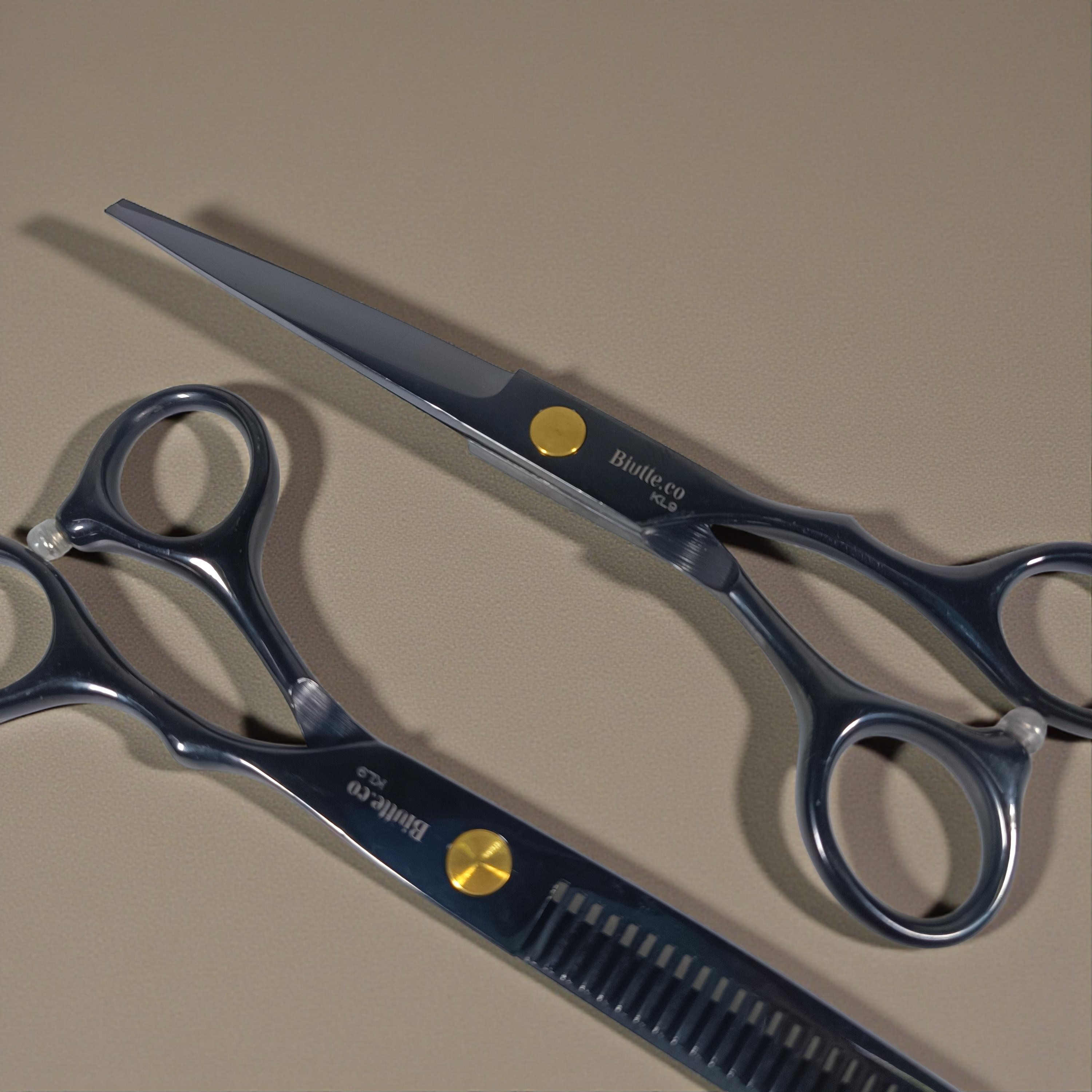 Gambar produk Biutte.co Set Gunting Rambut Salon 9in1 Buffing Stainless Steel 4Cr13 - KL9