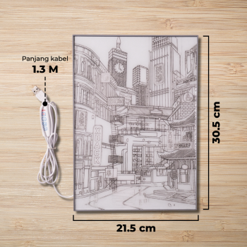 Gambar produk YORYZENG Lampu Meja Hias Lukisan 3in1 Color LED USB 30.5cm Changsha City - YY31
