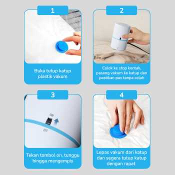 Gambar produk MAXIMA Pompa Vakum Baju Elektrik Vacuum Bag Pump EU Plug - GR-202