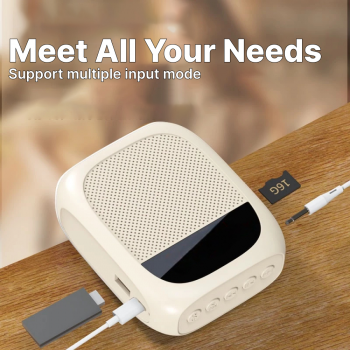 Gambar produk Little Bee Speaker Pinggang Bluetooth Voice Amplifier LED with Display - YW-166U