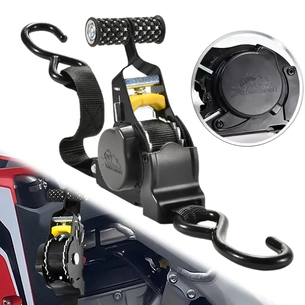 Gambar produk XTANGLE Tali Strap Pengikat Barang Otomatis Retractable Ratchet 1 PCS - ST500