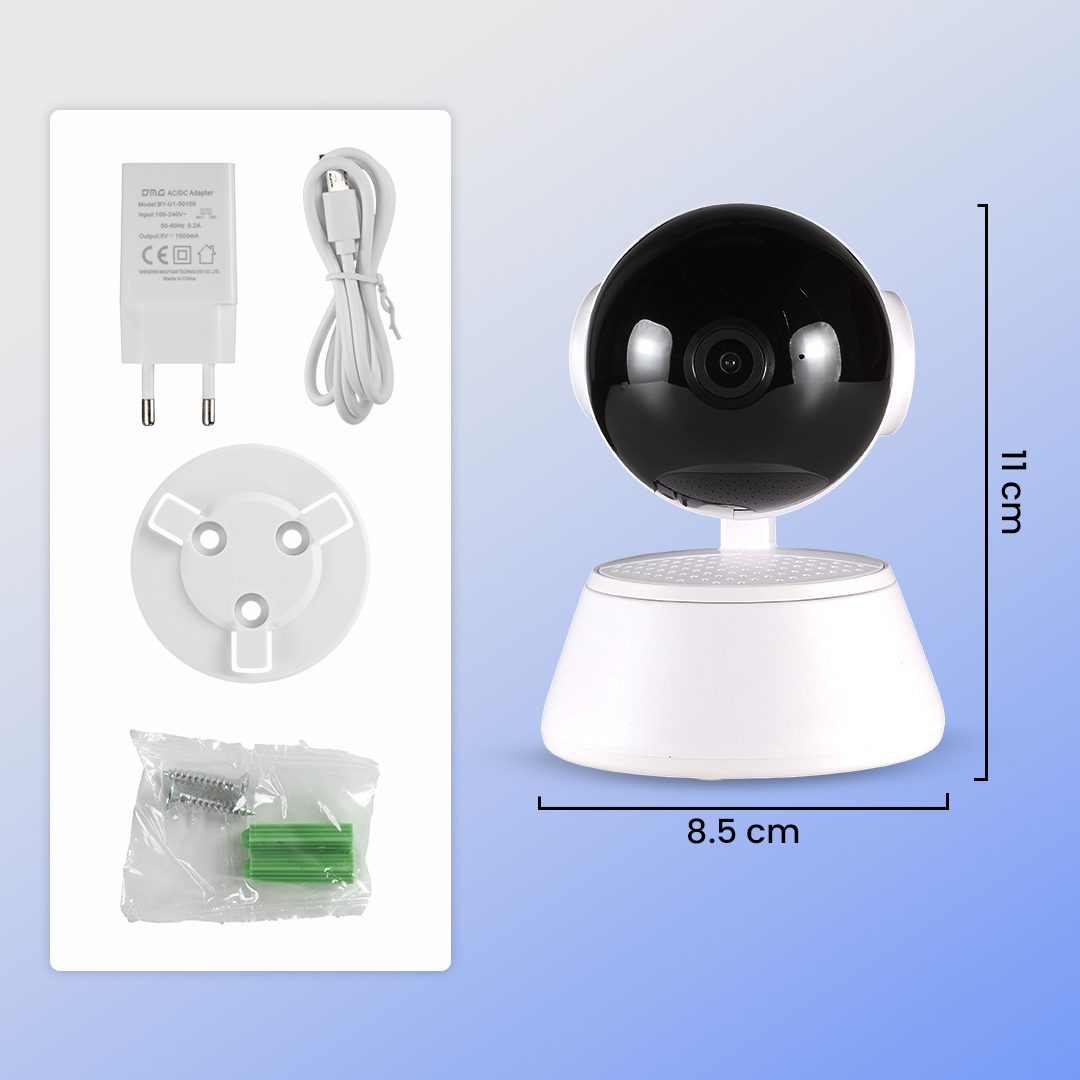 V380 Pro Kamera CCTV Indoor WiFi IP Camera Motion Detection 1080P 1MP - Q6 Pro Gambar produk V380 Pro Kamera CCTV Indoor WiFi IP Camera Motion Detection 1080P 1MP - Q6 Pro