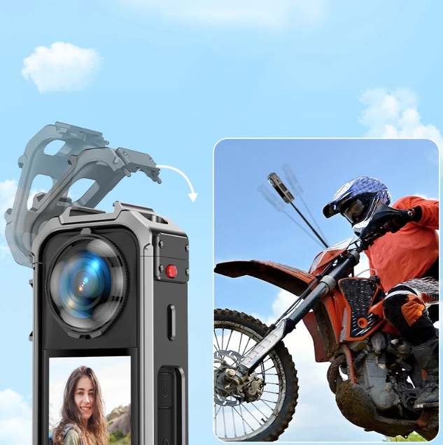 Martvsen Protective Frame Case Rabbit Cage Cold Shoe for Insta360 X5 - MT-X5 Gambar produk Martvsen Protective Frame Case Rabbit Cage Cold Shoe for Insta360 X5 - MT-X5