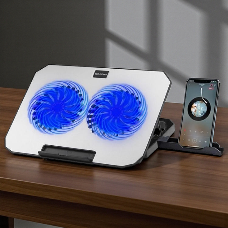 Gambar produk GIVECOOL Cooling Pad Laptop Gaming Kipas Pendingin 2 Fans 17 Inch - N22