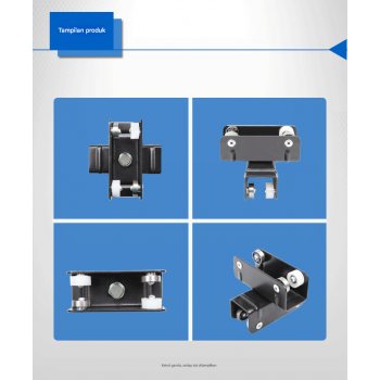 Gambar produk YIXI Rel Gantung Lampu Studio Fotografi Aluminium 4 Rel 4 Boom Arm 3M - 443M