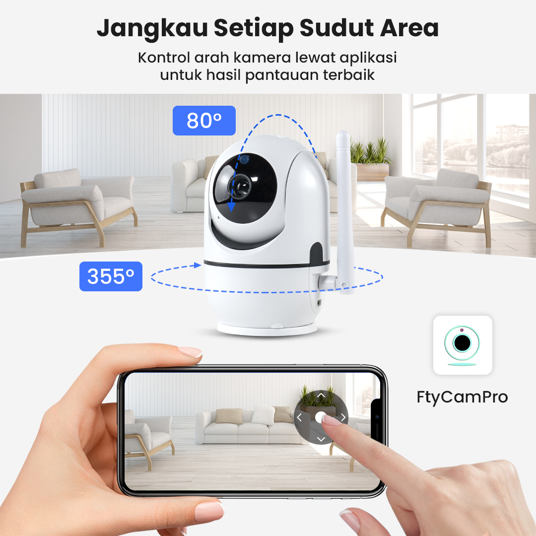 Gambar produk ZOSI CCTV WiFi IP Kamera Two Way Audio IR Motion Sensor 1080p - C289