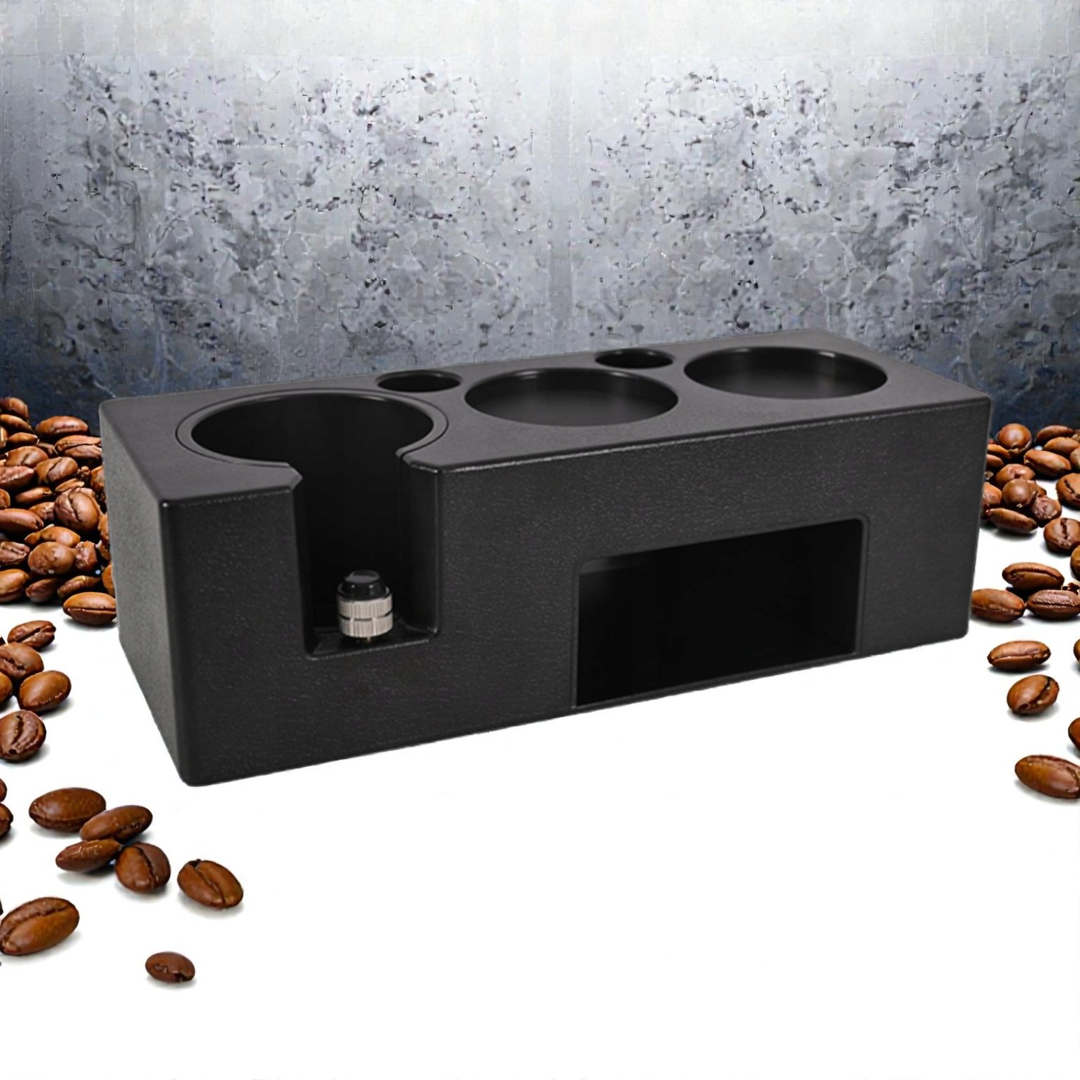 Gambar produk BOMBER Coffee Tamper Station Espresso Portafilter Storage 24x9.5x7.5cm - BB-150