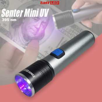 TaffLED Senter UV Ultraviolet Mini Flashlight Hunting Detector 395nm - K31