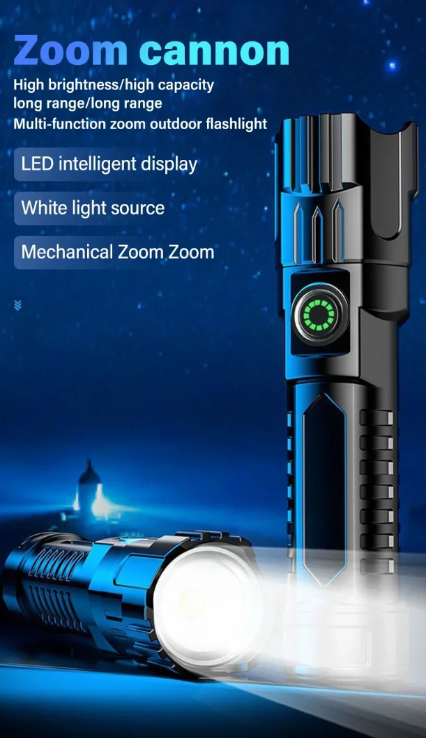 RLTEC Lampu Senter LED Rechargeable Flashlight 500 Lumens P50 1200mAh - 908 Gambar produk RLTEC Lampu Senter LED Rechargeable Flashlight 500 Lumens P50 1200mAh - 908