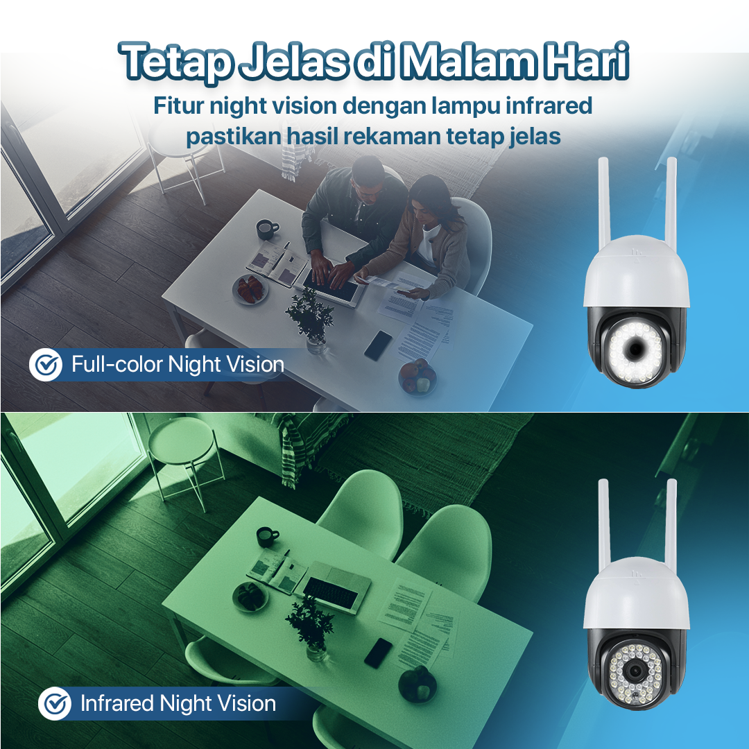 Gambar produk V380 Pro Kamera CCTV Outdoor WiFi IP Camera Night Vision 720P 1MP IP66 - C18PROX-L