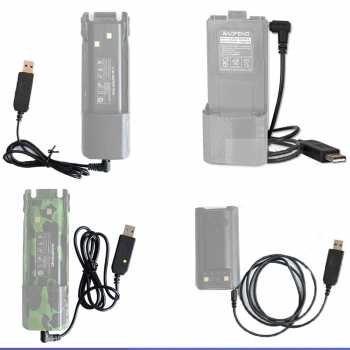 Gambar produk BRAVO Kabel Charger Baterai HT Walkie Talkie USB 2.5mm Baofeng - BR-25