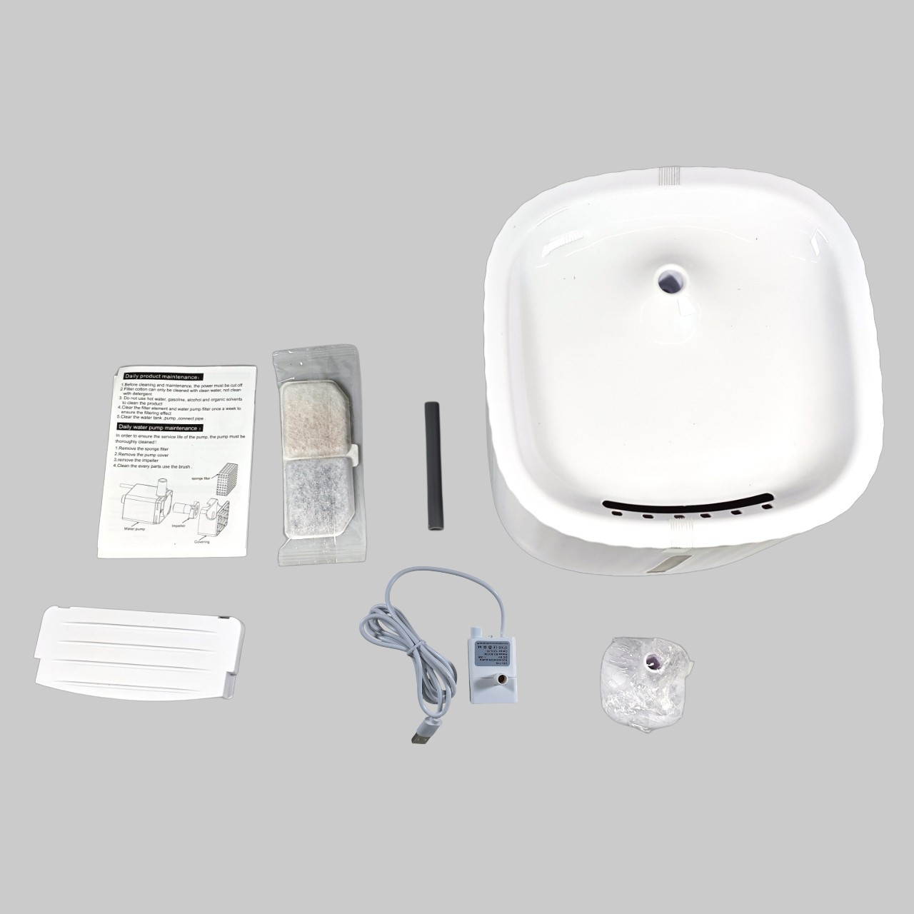 Junzipet Water Dispenser Tempat Minum Anjing Kucing 3L - EZ-1002 Gambar produk Junzipet Water Dispenser Tempat Minum Anjing Kucing 3L - EZ-1002